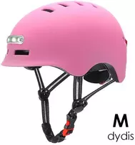 Beaster Scooter Šalmas Beaster BS02HPM, M dydis, rožinis, su LED lemputėmis