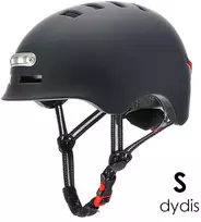 Beaster Scooter Šalmas Beaster BS02HBS, S dydis, juodas, su LED lemputėmis