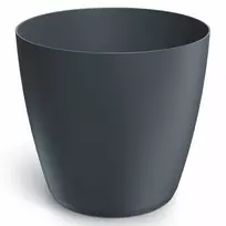 Dekoratyvinis gėlių vazonas Mate Ø24cm H21.5cm plastik./antrac. sp.