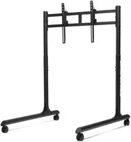 Laikiklis Next Level Racing Floor stand | Round Tube Freestanding Single Monitorius Stand | Up to 65 " | Height adjustment, Tilt | Maximum weight (capacity) 50 kg | Juodas
