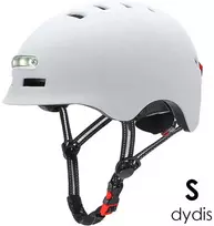 Beaster Scooter Šalmas Beaster BS02HWS, S dydis, baltas, su LED lemputėmis