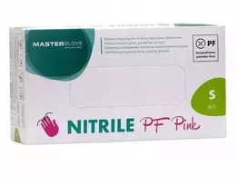 Bikuvalt Vienkartinės nitrilinės pirštinės Master Glove S dydis, rožinės spalvos 100vnt
