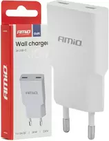Tinklo įkroviklis 230V 30W GaN 2x USB-C AMIO-04839