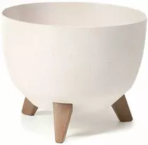 Lamela Gėlių vazonas Roma Eco Wood 33cm, baltas