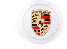 "Porsche 993 996" 993 996 Spalvotas herbinis lydinio ratlankio centrinis dangtelis originalus naujas