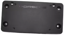 PORSCHE Taycan 4S 9J1 Licencijos Plokštelės Laikiklis Juodas Originalus 9J1807999OK1