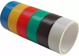 Izoliacinės juostos spalvotos 19 mm x 3 m 6 vnt. PVC EXTOL CRAFT 9550