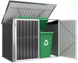 Šiukšlių konteinerių apdaila tamsiai pilkas 2 vnt.