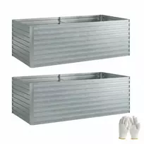 Pakeltos lysvės 180 x 90 x 60 cm 2 vnt.