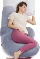 MOMCOZY NĖŠČIOSIOS PAGALVĖ, F FORMOS, VELVET Pilkas