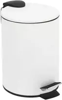 Šiukšliadėžė Domoletti, balta, 3 l, 25 cm