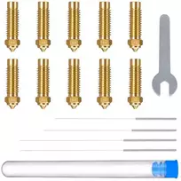 ELEGOO Neptune 4 Plus / 4 Max žalvarinių antgalių rinkinys (0.4 mm x4, 0.6 mm x2, 0.8 mm x2, 1.0 mm x2)