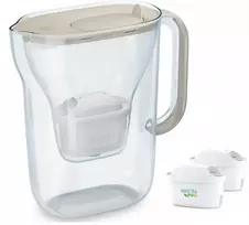 Brita Style Essential filter jug + 2 Maxtra Pro Pure Performance filter cartridges (sand-coloured)