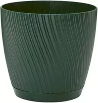 Form-Plastic Apvalus vazonas MIKA 4590-075, spalva miško samanos, plastikas, matmenys 26,5x25 cm