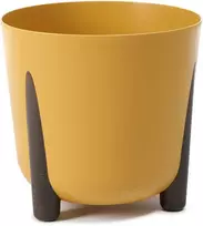 Gėlių vazonas Lamela Frida 228-15, plastikinis, geltonas