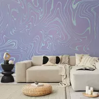 Artgeist Fototapetas - Sea Abstraction - Intriguing Composition of Wavy Shapes in Shades of Mėlyna