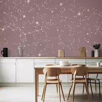 Artgeist Fototapetas - Night Sky - Artistic Constellations and Stars in Pastel Shades