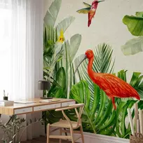 Artgeist Fototapetas - Exotic Birds - Third Variant