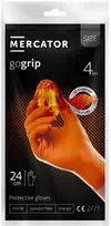 Rękawice „Mercator Gogrip“ nitrilinės pirštinės, oranžinės, 4 vnt. pakuotėje, L dydis
