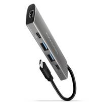 AXAGON HMC-5G21 2x USB-A + 2x USB-C + HDMI 4K/30Hz, USB-C 3.2 Gen 2 10Gbps hub, PD 60W, 13cm USB-C cable
