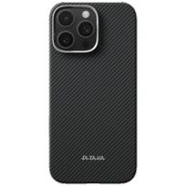 PITAKA Ultra-Slim PitaTap MagSafe Case for iPhone 16 Pro Max, black-grey