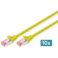 Digitus CAT.6 S/FTP Patch Cable, 1m (10pcs) DK-1644-010-Y-10