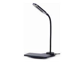 Gembird TA-WPC10-LED-01 Desk lamp with wireless charger, Black | Cold white, warm white, natural 2893-7072 K | Phone or tablet w