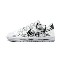 Nike Dunk Abrasion Resistant Abrasion Resistant Low top Skateboard Shoes Unisex White HF5441-105(Team1416-) 43