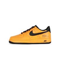 Nike Air Force 1 Sunrise Coverage Cushioning Abrasion Resistant Low top Skateboard Shoes Unisex Black Yellow CW2288-001(Team368-) 38.5