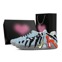 Nike Ja Morant 3 Blue Elf, Heart Box Abrasion Resistant Low top Basketball Shoes Unisex Black Blue HF2794-100(Team773--) 41