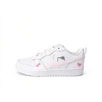 Nike Court Borough 2 Rožiniai Mieli Hello Kitty Odiniai Žemi Kateboardo Batai Unisex Rožiniai BQ5448-100(team1670-) 35.5