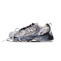 New Balance NB 530 Tinklelis, Tekstilė, Dirbtinė Oda Atsparūs Trinčiai Žemi Laisvalaikio Miesto Važiavimui Bėgimo Bateliai MR530AA1(D)(Team348-Funi ) D-Width 37