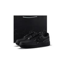 Nike Air Force 1 Abrasion Resistant Low top Skateboard Shoes Women's Black HQ1180-001(Team840--) 35.5
