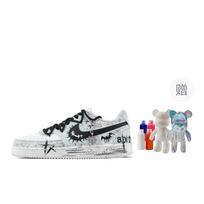 Nike Court Vision 1 Dark Night Cross, Fluid Bear Abrasion Resistant Low top Skateboard Shoes Unisex Blue Black White HM9862-002(Team773--) 40.5