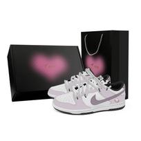 Nike Dunk Taro Butter Abrasion Resistant Low top Skateboard Shoes Unisex Purple White DD1391-100(Team529--) 40.5