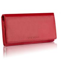 Moteriška odinė piniginė STEVENS Extended Z02-063M raudona su RFID apsauga D1885