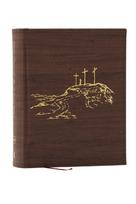 NKJV, Journal the Word Bible, Large Print: Reflect, Journal or Create Art Next to Your Favorite Verses (Brown Leathersoft over Board, Red Letter)