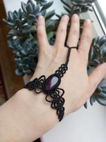 Macrame apyrankė su Ametistu