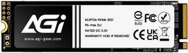 Agi Technology SSD|AGI|300xTBW rating|MTBF 1600000 h|Read speed 3000MB/s|Write speed 1400MB/s|NVMe Yes|PCI Express 3.0|M.2|512GB|AGI512GIMAI298-CB