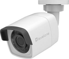 No Name LevelOne GEMINI Fixed IP Network Camera, 4-Megapixel, IR LEDs, 802.3af PoE, Indoor/Outdoor