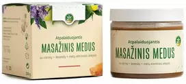 Mėta Atpalaiduojantis masažinis medus su levandų, citrinų, mėtų eteriniais aliejais