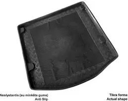 Mix Plast Plastikinis Bagažinės kilimėlis Ford Focus sedanas nuo 2011m.(plonas atsarginis ratas bagažinėje) / 17029