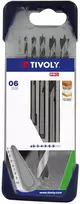 Grąžtas Tivoly Medžio grąžtų rinkinys (minkštai medienai ir kietmedžiui) Clipster PRO 6vnt Ø2-8mm