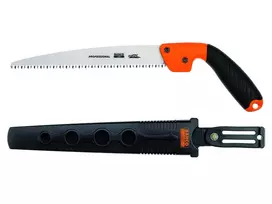 Bahco rankinis genėjimo pjūklas su dviejų komponentų rankena ir dėklu 5 TPI, skirtas žaliai medienai, 240 mm