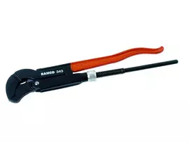 Bahco Reguliuojamas vamzdinis raktas. Bendras ilgis 420mm. Max 1 1/2". Ypač atsparus dėvėjimuisi dėl indukcinio dantų grūdinimo, neslystantys dantys