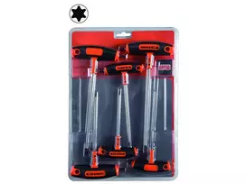 Bahco T-formos TORX raktų rinkinys, 6vnt, T10-T15-T20-T25-T30-T40