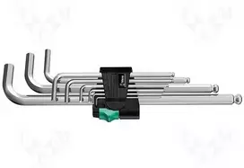 Raktų komplektas 950PKL/9SM, L-formos, HEX, Wera