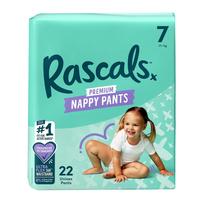 Sauskelnės-kelnaitės Rascal And Friends Premium, 7 dydis, 17 kg, 22 vnt.