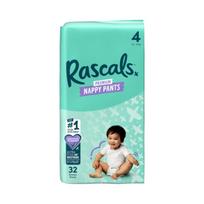 Sauskelnės-kelnaitės Rascal And Friends Premium, 4 dydis, 10 - 15 kg, 32 vnt.