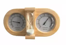 Smėlio laikrodis, termometras, higrometras 3 in 1